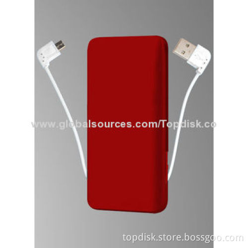 Emergency power bank chargers for mobile phones with cablesNew